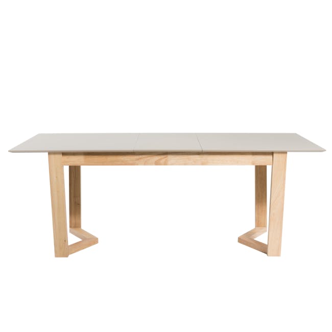 Meera Extendable Dining Table 1.6m-2m - Natural, Taupe Grey - 13