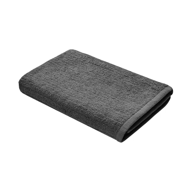 EVERYDAY 100% Cotton Bath Towel 140 x 70 cm - Charcoal - 1 - Grey textured towel with soft, plush fabric, Elegant, grey bath