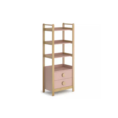 Tidy Storage Bookcase - Cherry & Almond