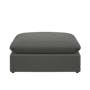 Russell 3 Seater Sofa with Ottoman - Dark Grey (Eco Clean Fabric) - 20