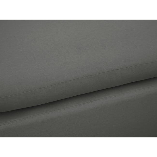 Russell Ottoman - Dark Grey (Eco Clean Fabric) - 9
