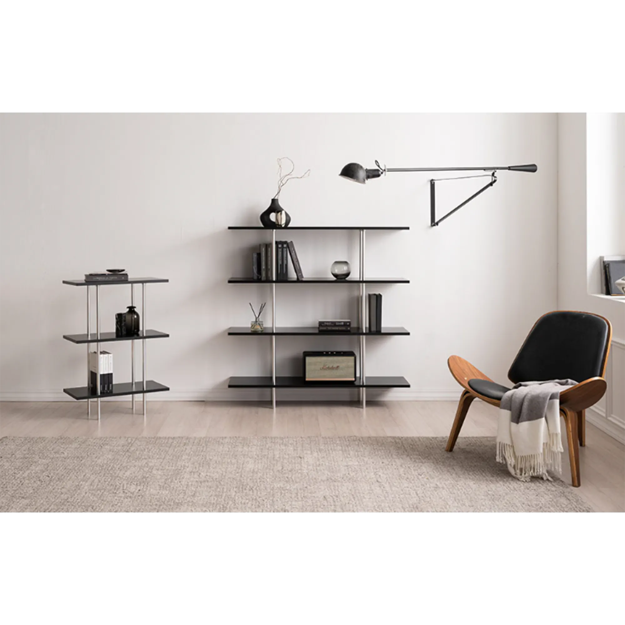 Bauhaus 4-Tier Display Shelf - Black - 10