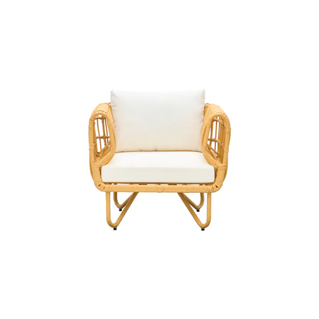 Soleil Rattan Lounge Chair - 4