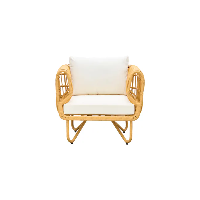 Soleil Rattan Lounge Chair - 4