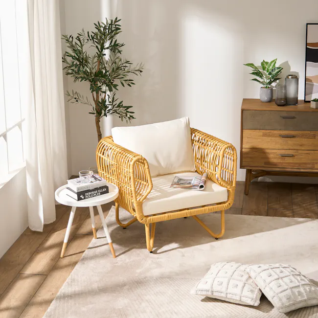 Soleil Rattan Lounge Chair - 2