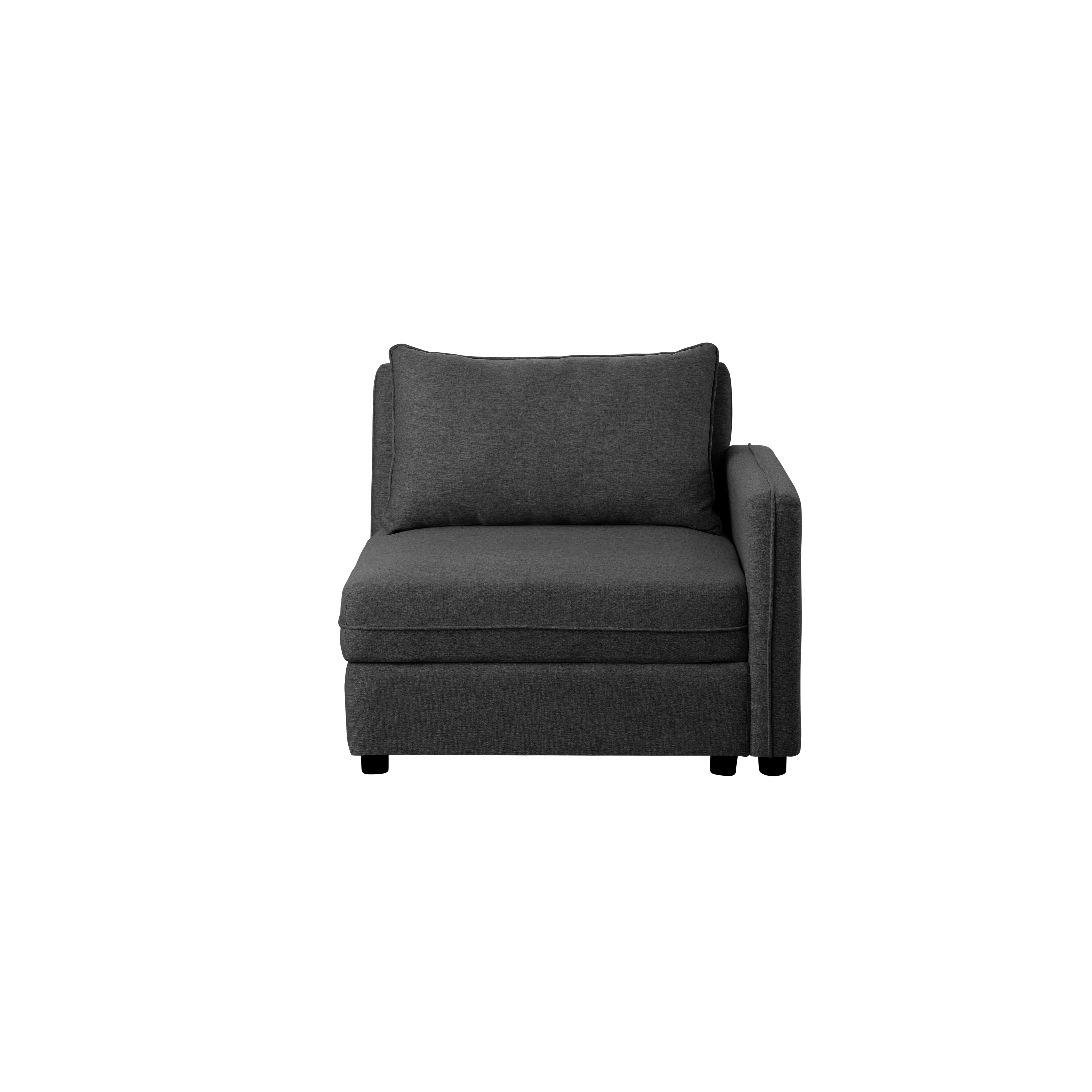 Cameron Right Storage Arm Unit - Orion (Fabric)
