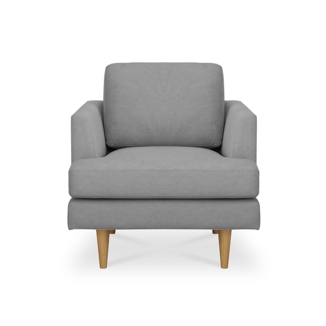 Soma 2 Seater Sofa with Soma Armchair - Grey (Scratch Resistant) - 12