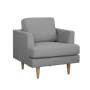 Soma 2 Seater Sofa with Soma Armchair - Grey (Scratch Resistant) - 15
