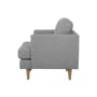 Soma 3 Seater Sofa with Soma Armchair - Grey (Scratch Resistant) - 11