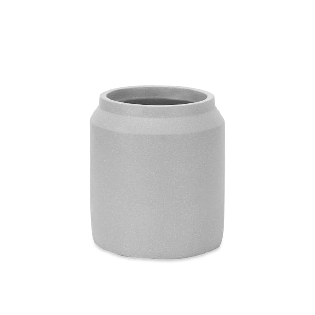 Lucca Modern Pot - Light Grey - Tall - 0