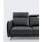 Reuben L-Shaped Sofa - Dark Grey (Adjustable Headrest) - 10