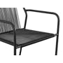 Kashton 3-Piece Outdoor Armchair Set with Acapulco Coffee Table - Black - 5