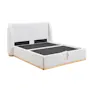 Nova King Storage Bed - White Boucle - 7