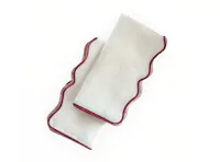 Como Scallop Linen Napkin (1 Pc) - Bordeaux