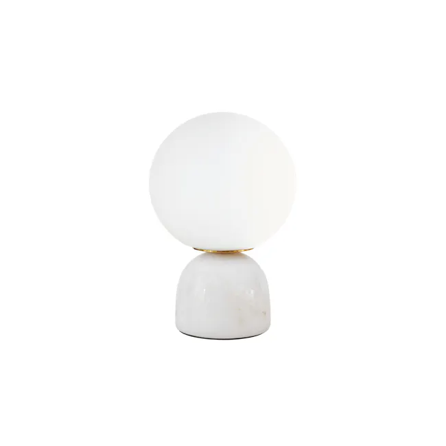 (As-is) Ora Table Lamp - White Marble