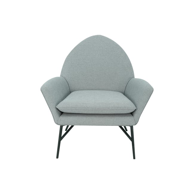 (As-is) Esther Lounge Chair - Pale Silver - 0