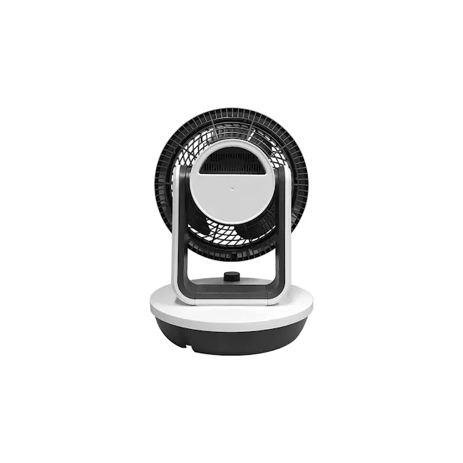 SOUNDTEOH 10 Inch Air Circulator Fan - 12 - Electric fan with black and white design, compact size, modern aesthetic