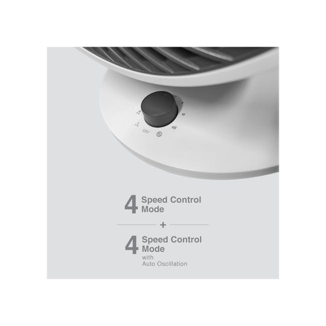 SOUNDTEOH 10 Inch Air Circulator Fan - 4 - Dual-speed control for versatile performance, Oscillation feature enhances