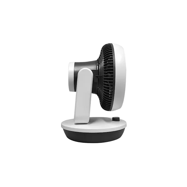 SOUNDTEOH 10 Inch Air Circulator Fan - 11 - 3D fan, modern design, compact size, adjustable arm, black and white color