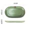 Table Matters Tove Olive 12 inch Oval Shaped Plate - 4