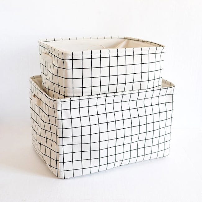 Beverley Drawstring Laundry Basket - Large - 3