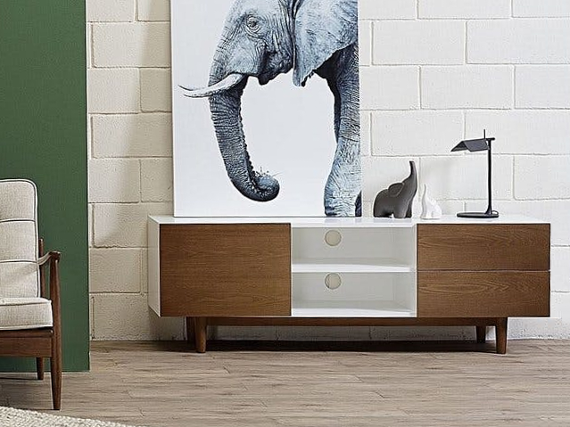 Aalto Tv Cabinet 1 6m Cocoa White Malmo Hipvan