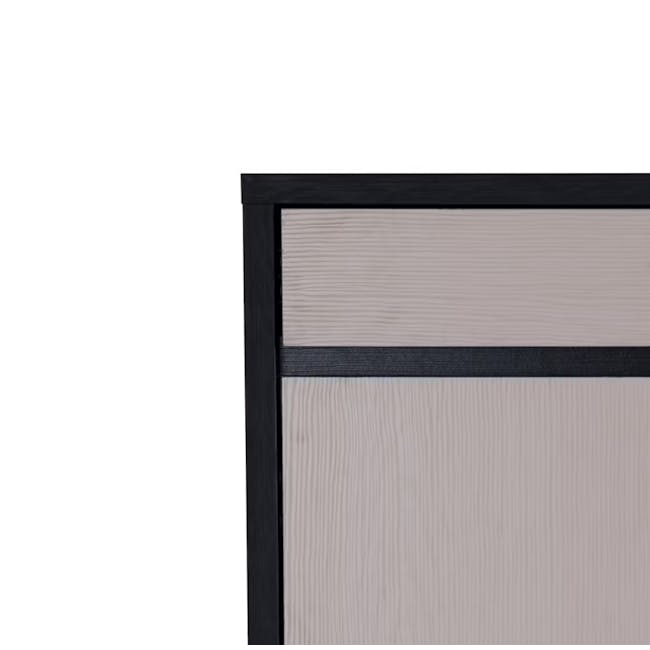 Harvey 2 Door Shoe Cabinet - Black, Grey - 5