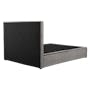 Audrey Queen Storage Bed in Seal Grey (Velvet) with 2 Volos Bedside Tables - 7
