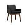 Clarkson Dining Table 2.2m in Cocoa with 4 Fabian Armchairs in Espresso - 7
