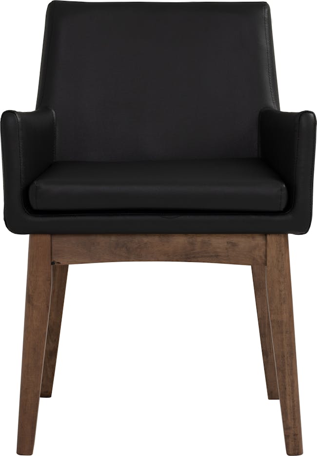 Fabian Dining Armchair - Cocoa, Espresso (Faux Leather) - 1