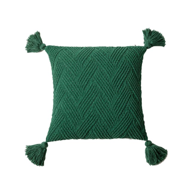 Manila Cushion Cover - Forest Green - 0