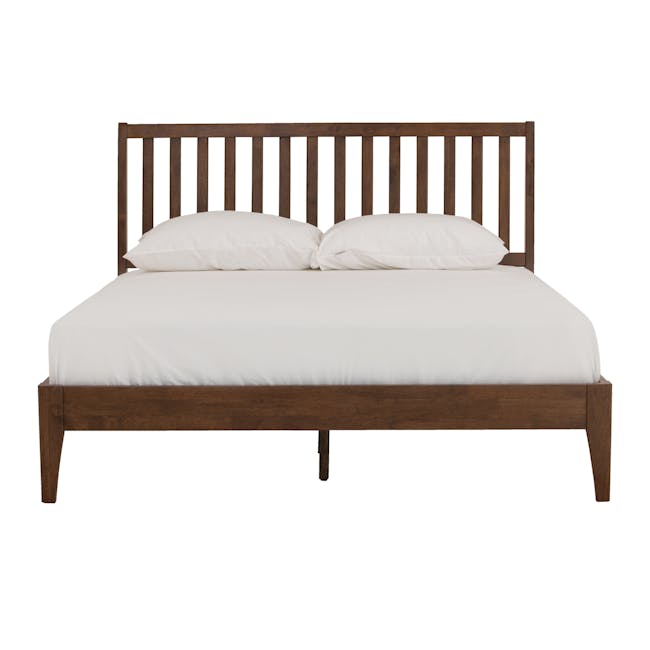 Callan Queen Bed with 2 Keva Bedside Tables in Cocoa - 1