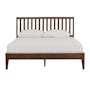 Callan Queen Bed with 2 Keva Bedside Tables in Cocoa - 1