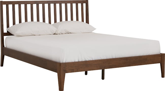 Callan Queen Bed with 2 Keva Bedside Tables in Cocoa - 2
