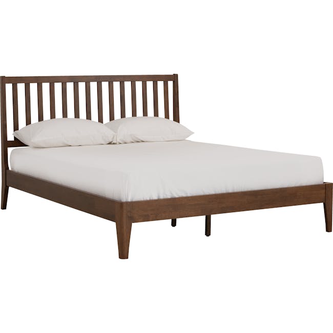 Callan Queen Bed with 2 Keva Bedside Tables in Cocoa - 2
