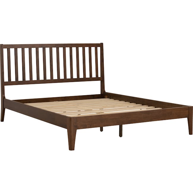 Callan Queen Bed with 2 Keva Bedside Tables in Cocoa - 4