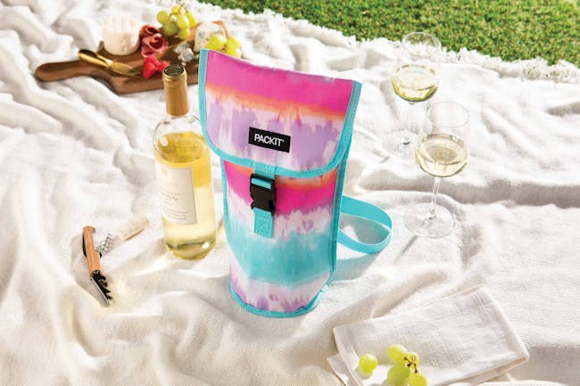 PackIt Napa Freezable Wine Cooler Bag - Tie Dye - 1
