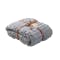 Camille Knitted Throw Blanket 110 x 175 cm - Grey - 0