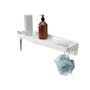Flex Gel Lock Bathroom Shelf  - White - 0