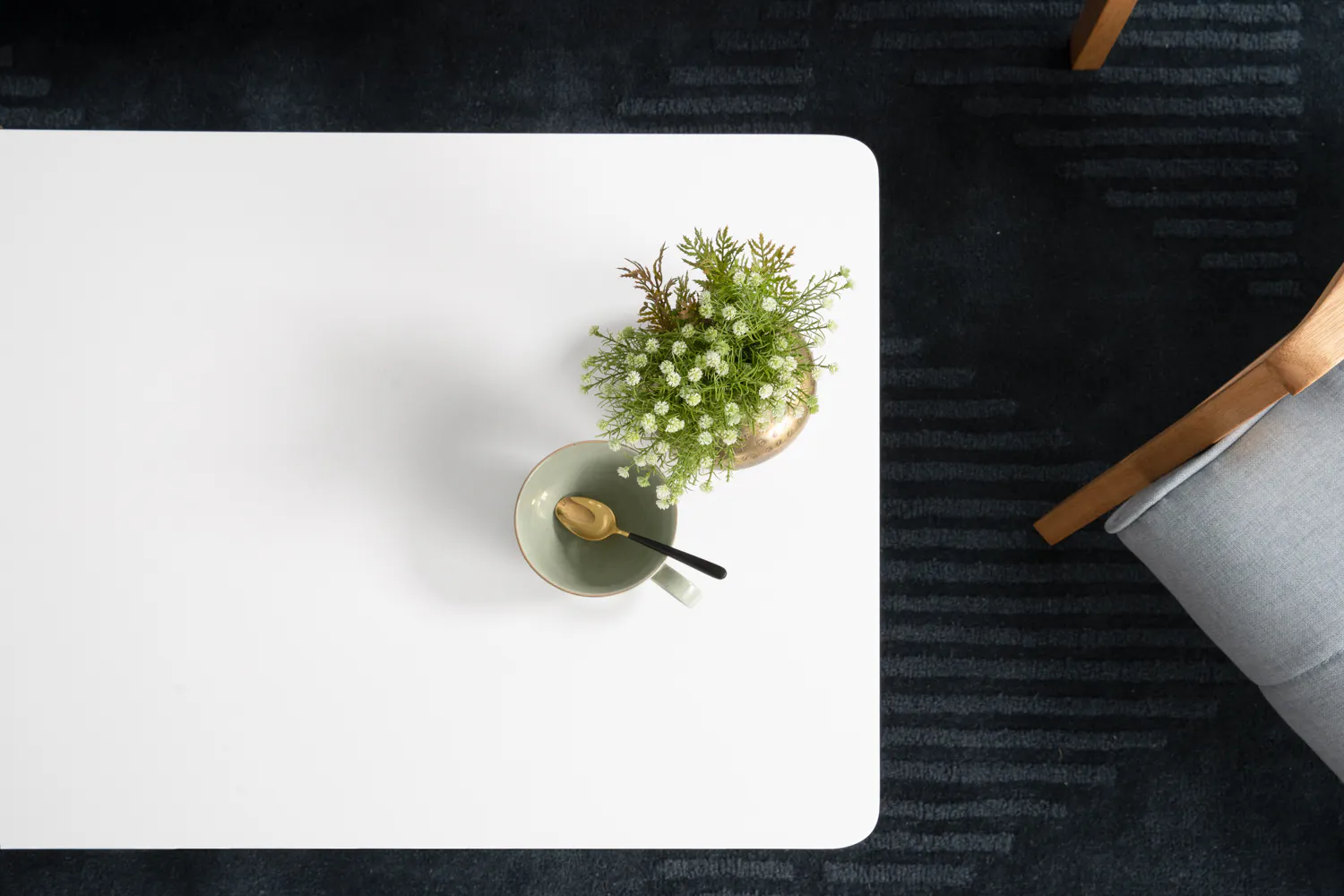 (As-is) Harold Coffee Table - Natural, White - 5 - 9