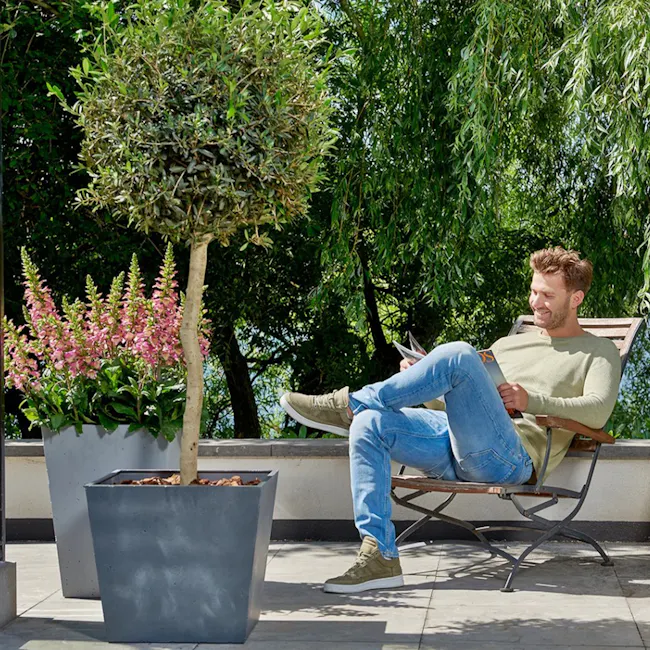 Beton Square Planter 48cm - 5