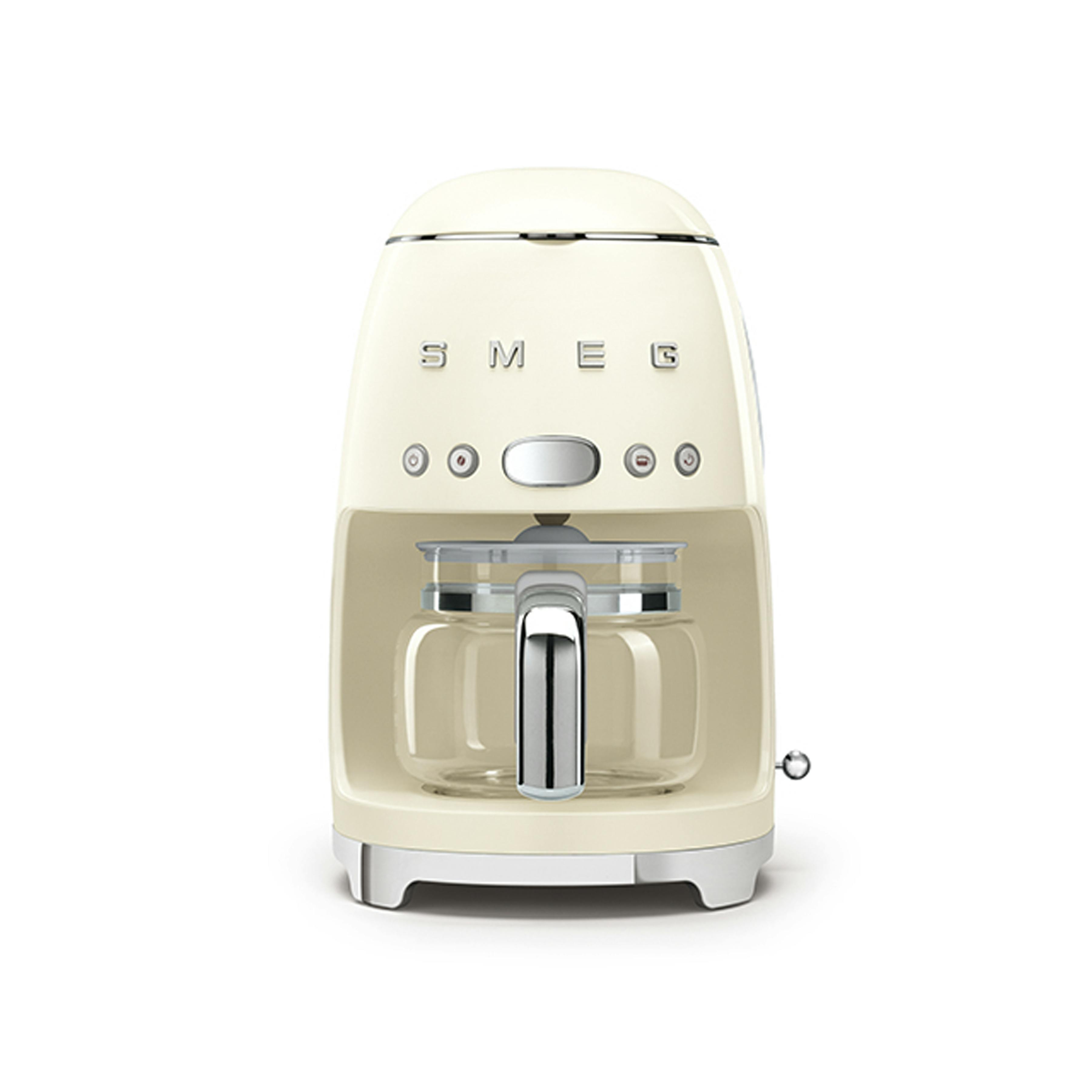 SMEG Beige Retro-Style Drip Coffee Maker, 1.2 L SMEG