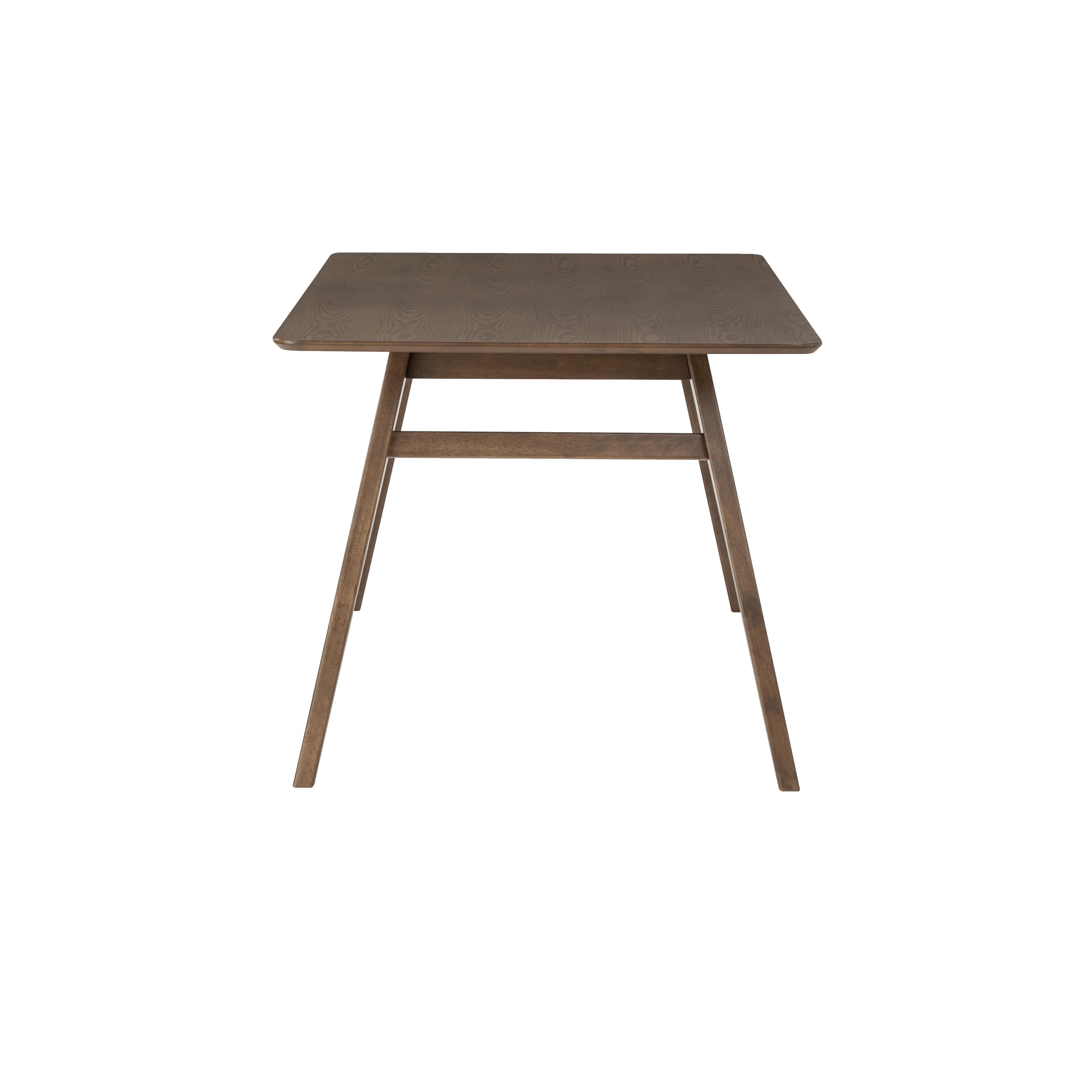 Cadell Dining Table 1.6m - Walnut - 12 - Wooden table with natural wood finish, minimalist design, simple structure