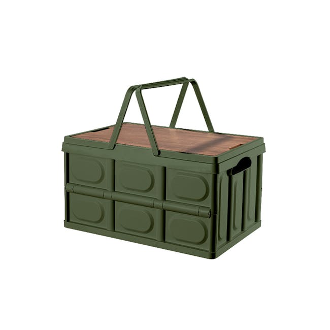 Blake Foldable Storage Box - Military Green - 0
