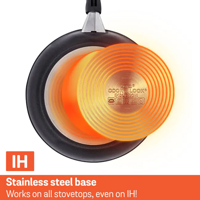 Meyer Cook N Look Saucepan (3 Sizes) - 5 - Stainless steel base, works on all stovetops, IH, heat-resistant, durable
