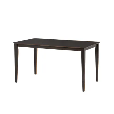 (As-is) Charmant Dining Table 1.4m - Dark Chestnut - 1