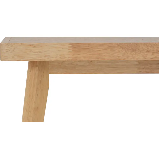 Lowell Bench 1.1m - 16 - Light wood table with natural grain texture, minimalist design, simple structure, rectangular top