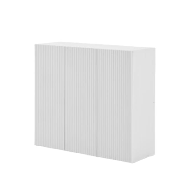 Heidi Tall Cabinet 1.2m - White - 1 - White, minimalist, modern, sleek, contemporary, industrial, industrial-style