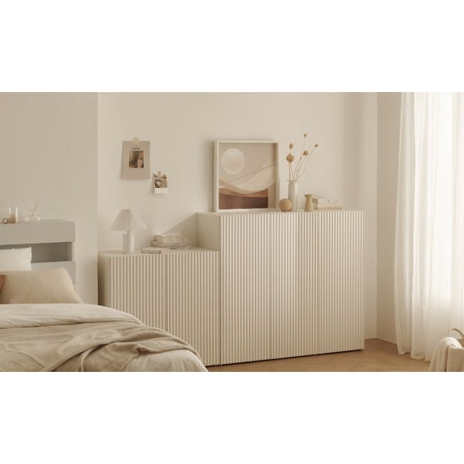 Heidi Tall Cabinet 1.2m - White - 1