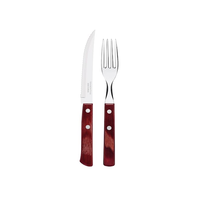 Tramontina 12pc Barbecue Cutlery Set - Red - 0